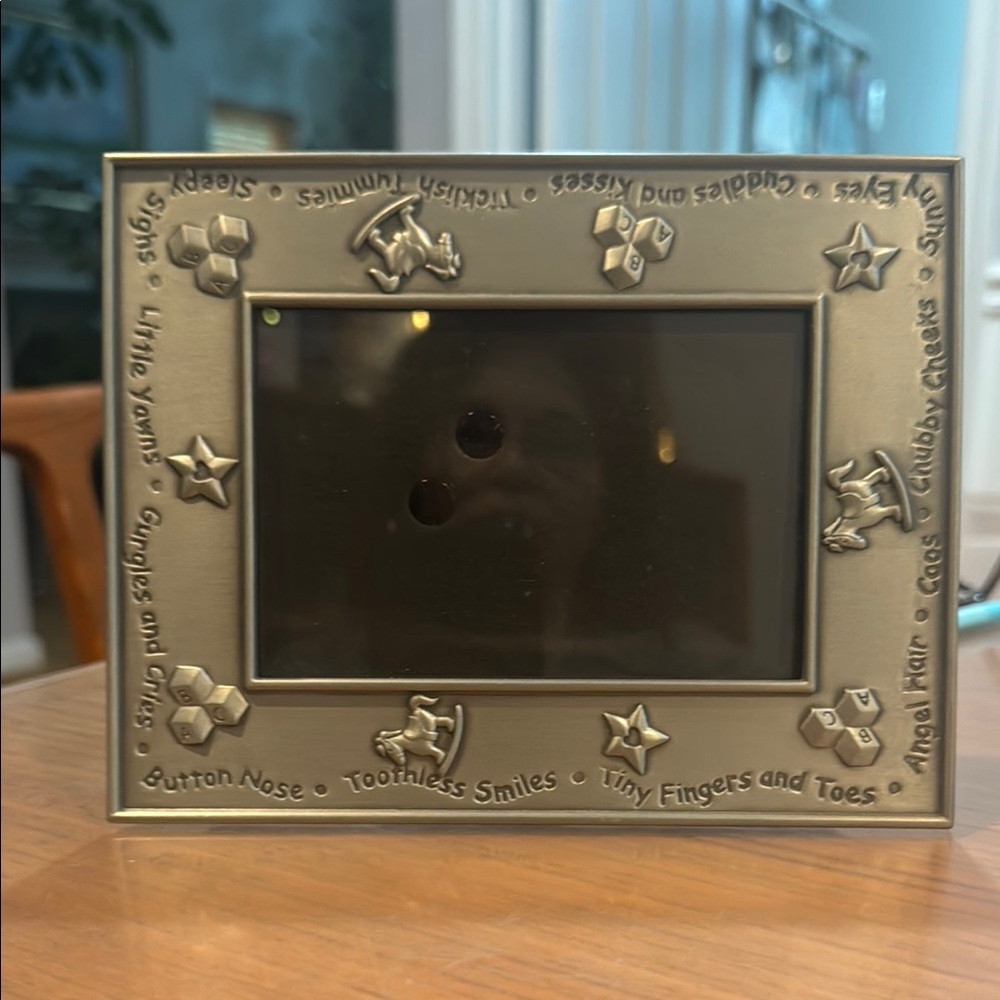 Charming Pewter Baby Photo Frame